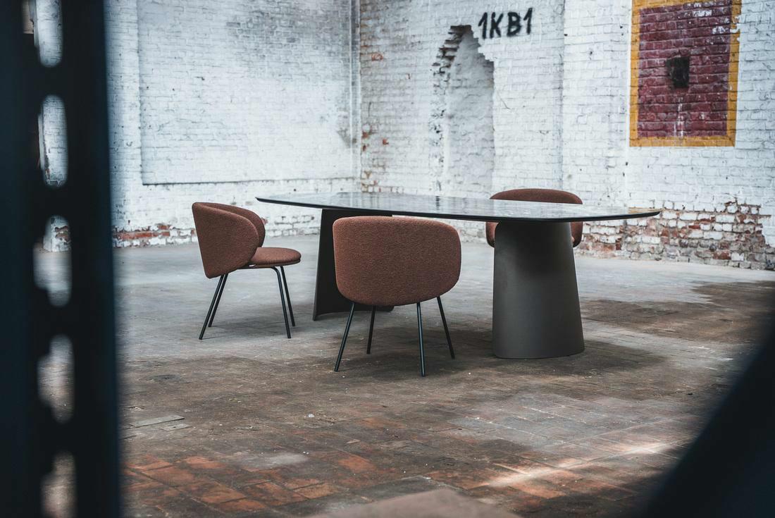 Dune dining table - Bronze metal